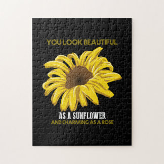 Sunflower You Look Beautiful As A Sunflower Jigsaw Puzzle
