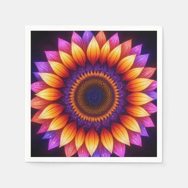 SunFlowerMandala  Napkin (Front)