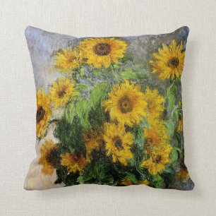 Sunflowers, 1881 by Monet. Cushion