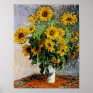 Sunflowers, 1881 by Monet. Poster
