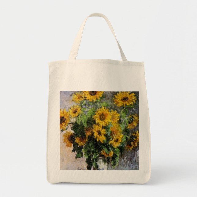 Sunflowers, 1881 by Monet. Tote Bag (Front)