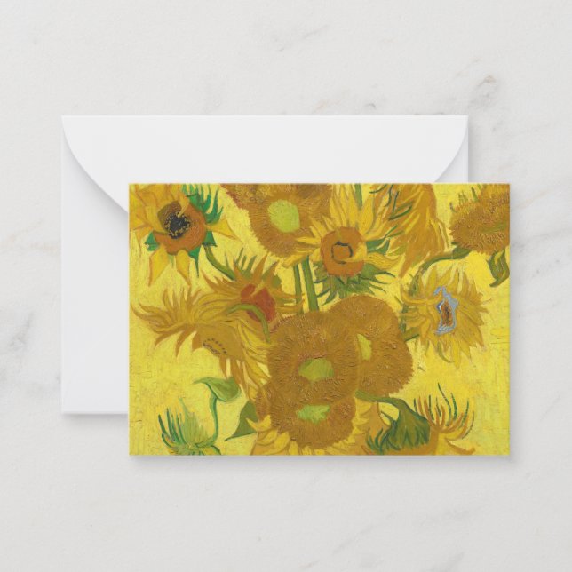 Sunflowers, 1889 by Vincent van Gogh Card (Front)
