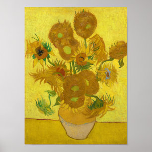 Sunflowers, 1889 by Vincent van Gogh Poster