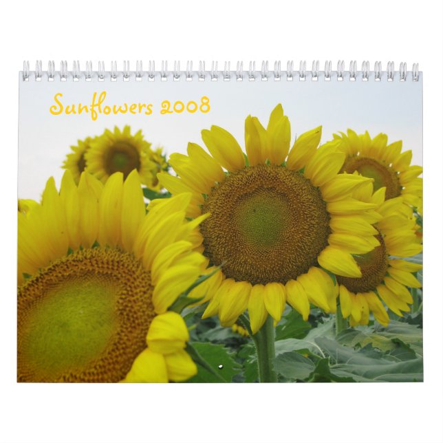 Sunflowers 2008 calendar (Cover)