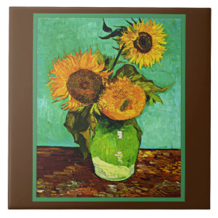 Sunflowers, 3, by Vincent van Gogh Tile