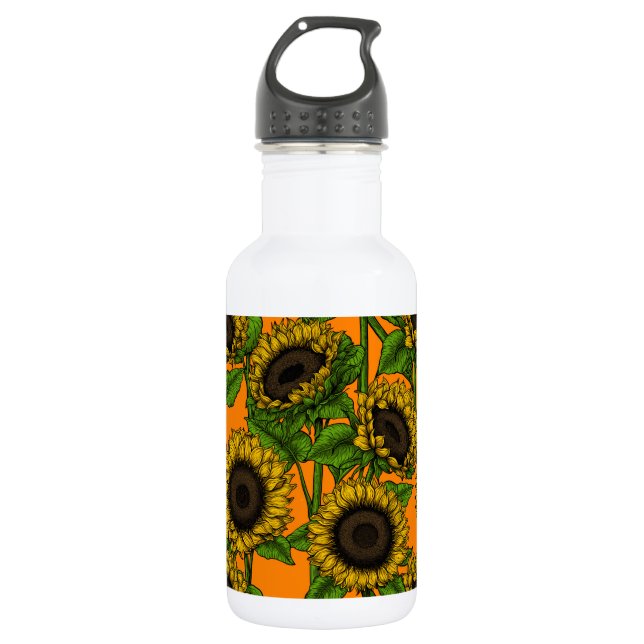 Sunflowers 532 Ml Water Bottle (Front)