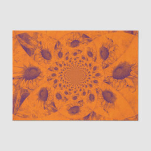 Sunflowers Abstract Orange Autumn Colours Decoupag Tissue Paper