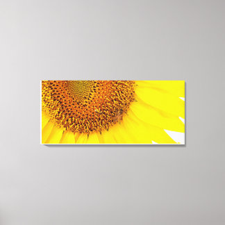 Sunflowers And Bees Canvas Print