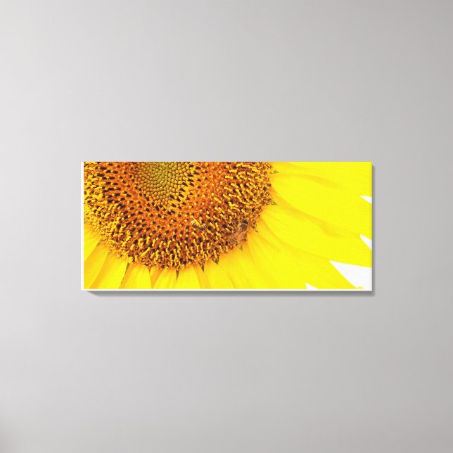 Sunflowers And Bees Canvas Print (Front)