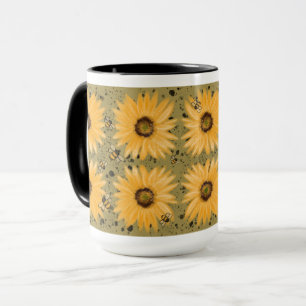 Sunflowers and Bees Mug