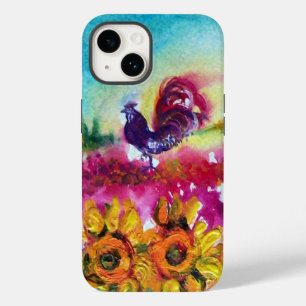 SUNFLOWERS AND BLACK ROOSTER iPhone 14 CASE