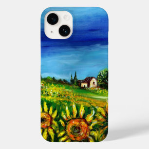 SUNFLOWERS AND COUNTRYSIDE IN TUSCANY Case-Mate iPhone 14 CASE