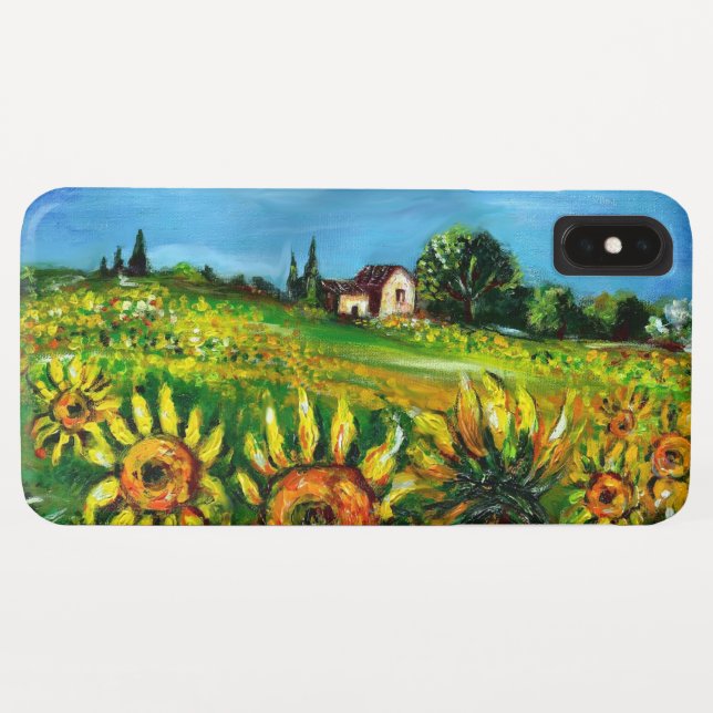 SUNFLOWERS AND COUNTRYSIDE IN TUSCANY Case-Mate iPhone CASE (Back (Horizontal))