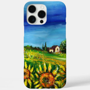 SUNFLOWERS AND COUNTRYSIDE IN TUSCANY iPhone 16 PRO MAX CASE