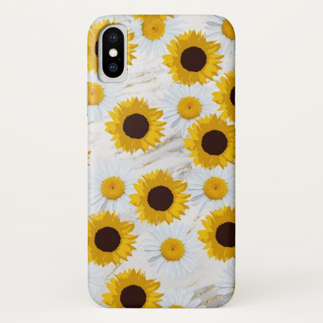 Sunflowers and daisies B Case-Mate iPhone case (Back)
