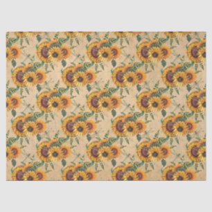 Sunflowers and Dragonflies Series Design 6 Tissue Paper