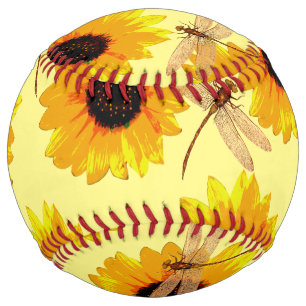 Sunflowers And Dragonflies, Softball