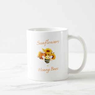 Sunflowers and Honey bees Coffee Mug