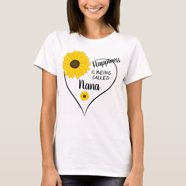 Sunflowers And Nana T-Shirt (Front)