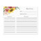 Sunflowers and Roses Bridal Shower Recipe card