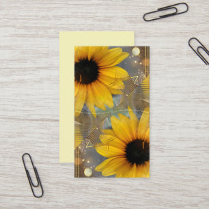 Sunflowers and Stars Business Card