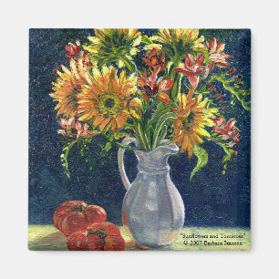"Sunflowers and Tomatoes" Magnet