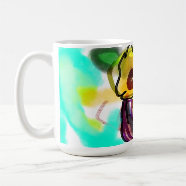 Sunflowers art cool coffee mug (Left)