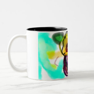 Sunflowers art cool Two-Tone coffee mug
