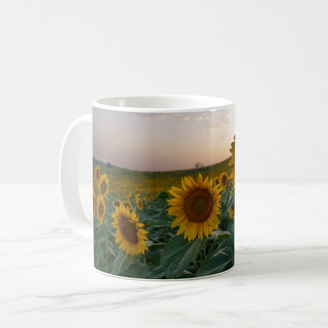 Sunflowers at dusk mug (Front Left)
