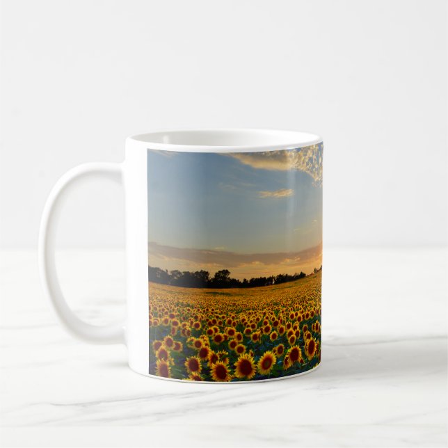 Sunflowers at Sunset Coffee Mug (Left)