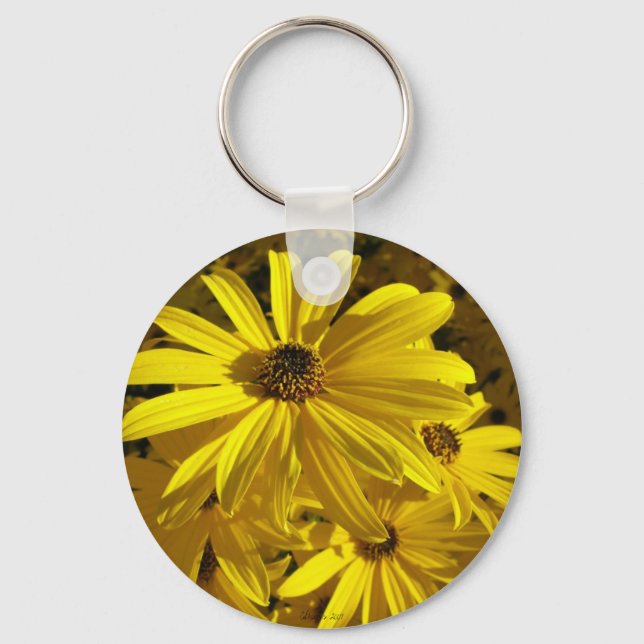 Sunflowers at the Zoo Key Ring (Front)