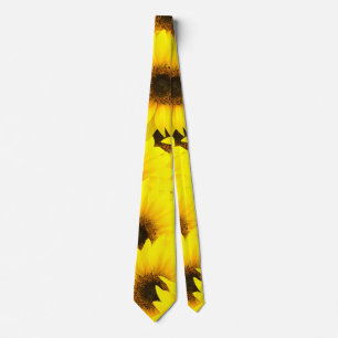 Sunflowers background tie
