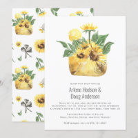 Sunflowers Backyard Casual Wedding Bar-B-Que |