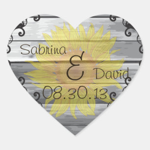 Sunflowers Barn Wood Collection Envelope Seal