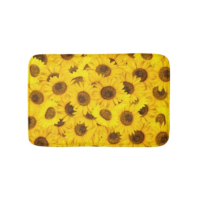 Sunflowers Bath Mat (Front)