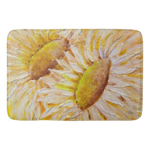 Sunflowers bath mat