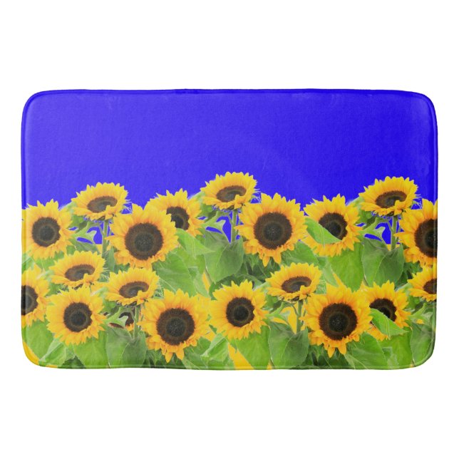Sunflowers Bath Mat (Front)