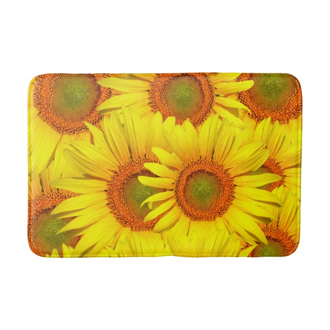 Sunflowers Bath Mat (Front)
