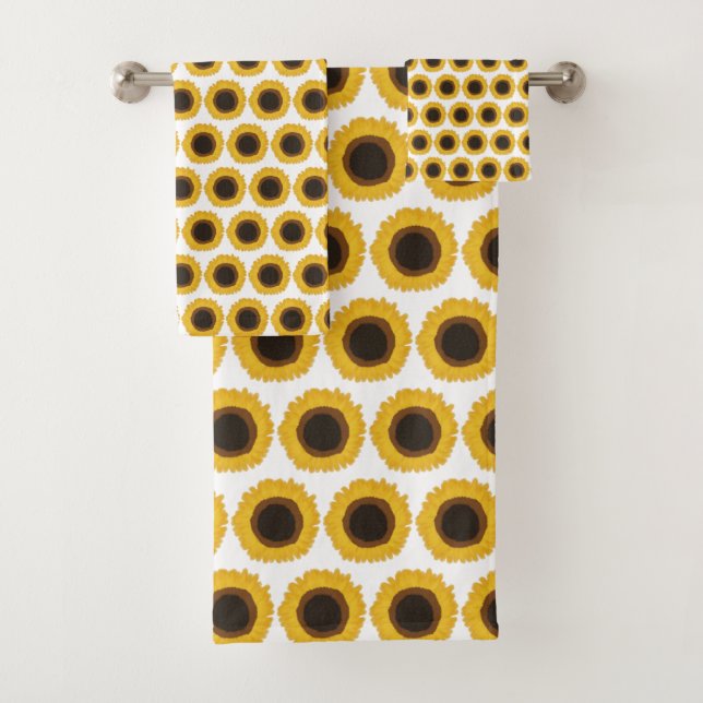 Sunflowers Bath Towel Set (Insitu)