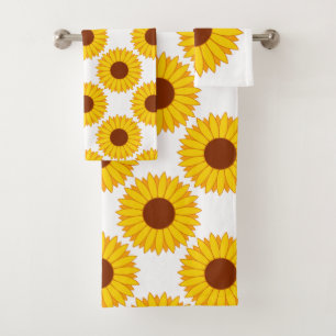 Sunflowers Bath Towel Set