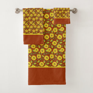 Sunflowers Bath Towel Set