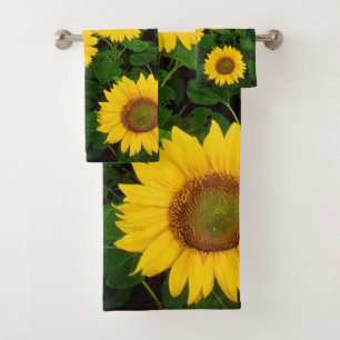 Sunflowers Bathroom Towel Set
