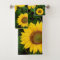 Sunflowers Bathroom Towel Set