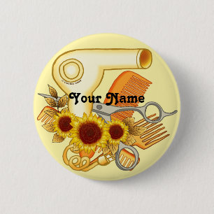 Sunflowers Beautician  pin button