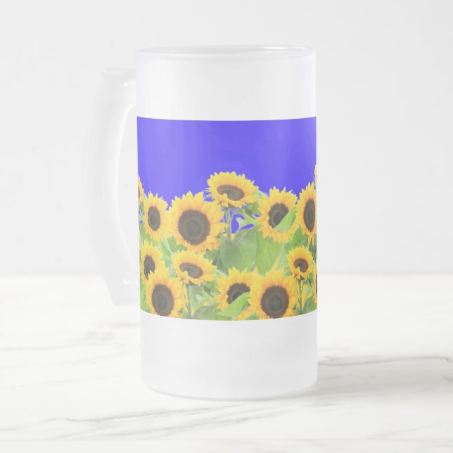 Sunflowers Beer Mug (Front Left)