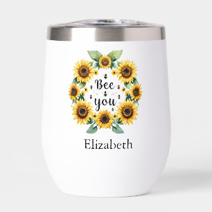Sunflowers Bees Bee You Cute Trendy Inspirational