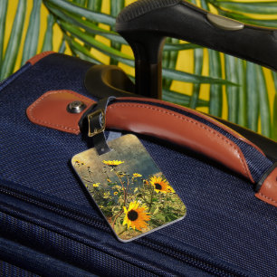 Sunflowers Before The Storm Clouds Luggage Tag