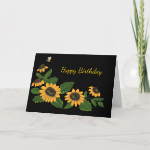 Sunflowers Birthday Card