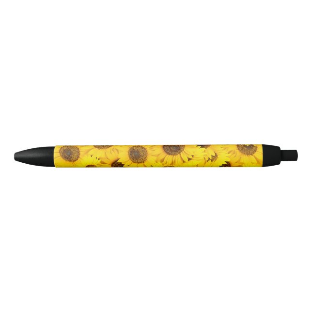 Sunflowers Black Ink Pen (Front)