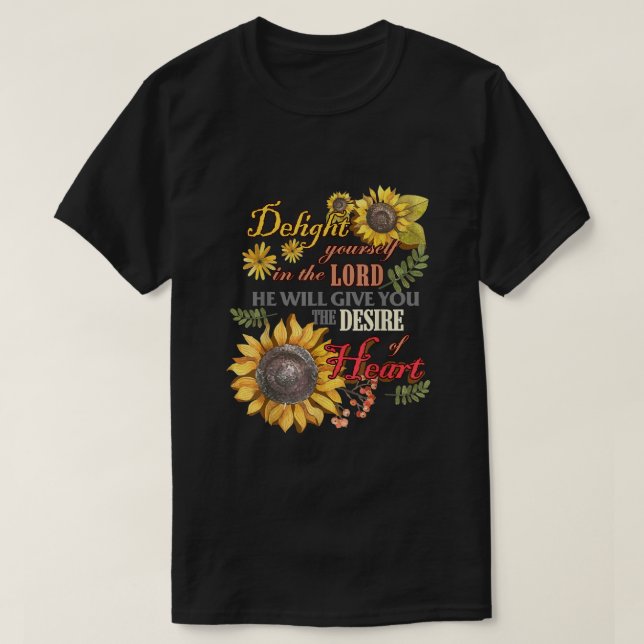 Sunflowers Blessed Girl Womens Southern Christian T-Shirt (Design Front)